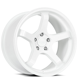 18" Katana Racing Wheels HR05 Gloss White Flow Formed Rims