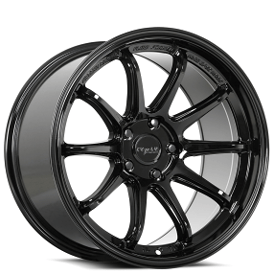 18" Katana Racing Wheels HR06 Gloss Black Flow Formed Rims