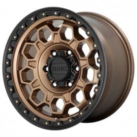 17" KMC Wheels KM545 Trek Matte Bronze with Black Lip Off-Road Rims