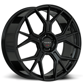 20" Koko Kuture Wheels Belize Gloss Black Flow Formed Rims