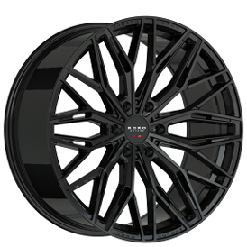 24" Koko Kuture Wheels Como 12 Gloss Black Flow Formed Rims