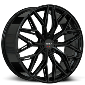 20" Koko Kuture Wheels Como Gloss Black Flow Formed Rims