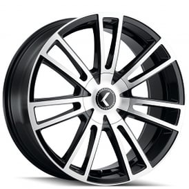 18" Kraze Wheels 183 Spectra Black Machined Rims