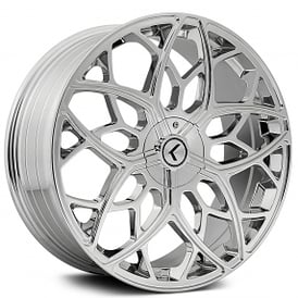 22x8.5" Kraze Wheels 184 Ricochet Chrome Rims