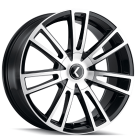 20" Kraze Wheels KR183 Spectra Black Machined Rims