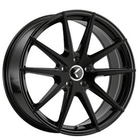 17" Kraze Wheels KR193 Turismo Gloss Black Rims