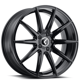 17" Kraze Wheels KR194 Cosmos Gloss Black Rims