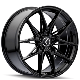 22" Kraze Wheels KR196 Evolve Gloss Black Rims