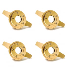LA Wire Wheels 2-Bar Gold Heavy Duty Knock-Off Set 