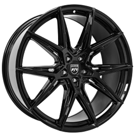 22" Lexani Wheels Hyper Gloss Black Rims 