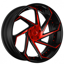 22" Staggered Lexani Forged Wheels LF-Sport LZ-117 Custom Finish Forged Rims 
