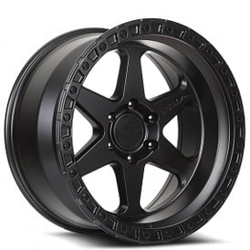 18" Lock Off-Road Wheels Olympus Matte Black with Matte Black Ring Rims