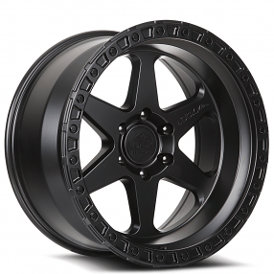 20" Lock Off-Road Wheels Olympus Matte Black with Matte Black Ring Rims