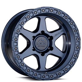 20" Lock Off-Road Wheels Olympus Matte Blue Rims