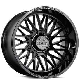 20" Lock Off-Road Wheels X-Treme Bandit Gloss Black Rims