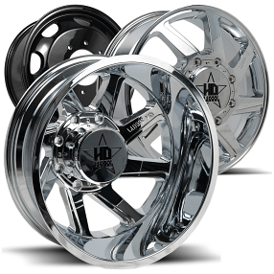 20" Luxxx HD Wheels LHD14 Dually Chrome Off-Road Rims