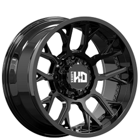 20" Luxxx HD Wheels LHD39 Gloss Black Off-Road Rims