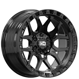 20" Luxxx HD Wheels LHD41 Gloss Black Off-Road Rims