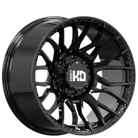 20" Luxxx HD Wheels LHD42 Gloss Black Off-Road Rims