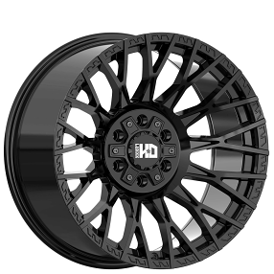 22" Luxxx HD Wheels LHD43 Gloss Black Off-Road Rims