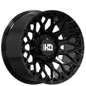 22" Luxxx HD Wheels LHD45 Gloss Black Off-Road Rims