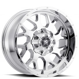 20" Luxxx HD Wheels LHD8 Chrome Off-Road Rims