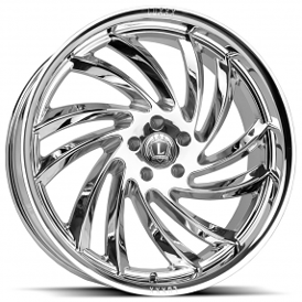 24" Luxxx Alloys Wheels Lux26 Chrome Rims