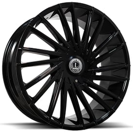 20" Luxxx Alloys Wheels Lux43 Gloss Black Rims