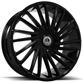18" Luxxx Alloys Wheels Lux43 Gloss Black Rims
