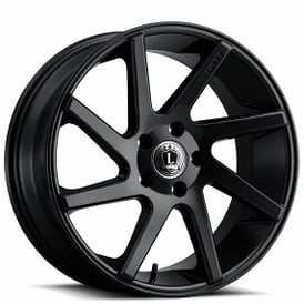 20" Luxxx Alloys Wheels Lux8 Black Rims