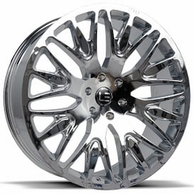 22" Luxxx Alloys Wheels Lux LE7 Chrome Rims