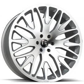 20" Luxxx Alloys Wheels Lux LE7 Silver Machined Rims