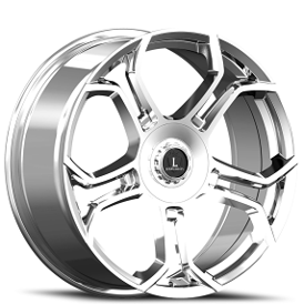 22" Luxxx Alloys Wheels Lux50 Chrome Rims