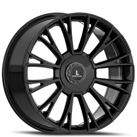 24" Luxxx Alloys Wheels Lux54 Gloss Black Rims