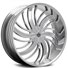 20" Massiv Wheels 924 Tsunami Chrome Rims