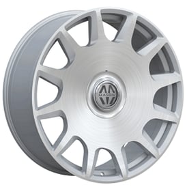 22" Massiv Wheels 927 C.E.O. Silver Brushed with Floating Cap Rims