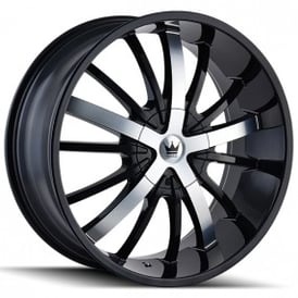 22" Mazzi Wheels Essence 364 Gloss Black with Machined Face Rims