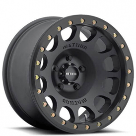17" Method Wheels 105 Beadlock Matte Black Off-Road Rims 