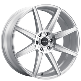 22" MKW Wheels M141 Silver Machined Rims