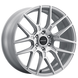 24" MKW Wheels M142 Silver Machined Rims