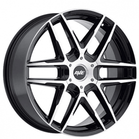 18" Avenue Wheels A613 Gloss Black Machined Rims