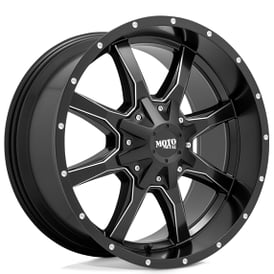 18" Moto Metal Wheels MO970 Satin Black Milled Off-Road Rims 