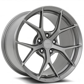 21" Staggered MRR Wheels FS06 Gunmetal Flow Formed Rims