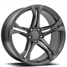 20" Staggered MRR Wheels M017 Gunmetal Rims 