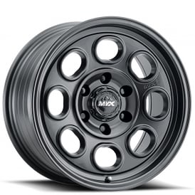 16" MVX Off-Road Wheels VX81 Stealth Black Rims