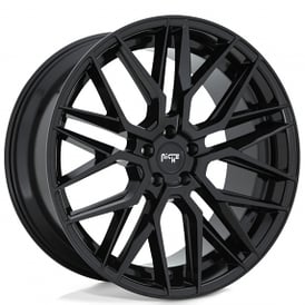 20" Staggered Niche Wheels M224 Gamma 5 Gloss Black Rims