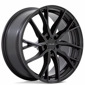 20" Staggered Niche Wheels M272 Novara Matte Black Rims