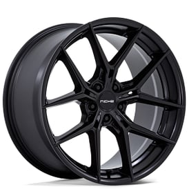 19" Staggered Niche Wheels NC279 Prodigy 5 Matte Black Rims