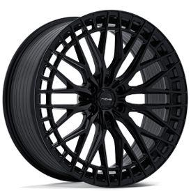 22" Niche Wheels NC288 Genoa Gloss Black Flow Formed Rims