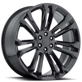 22" GMC Wheels FR 55 Gloss Black OEM Replica Rims